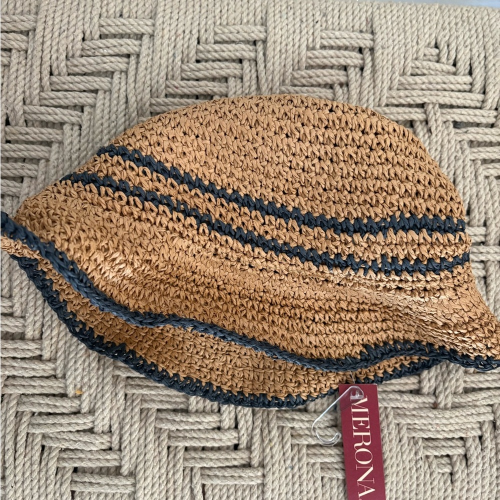Target Tan and Blue Fedora Hat